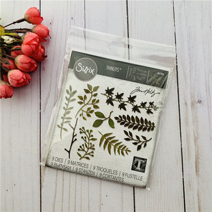 Greens Sizzix Garden 嫩绿树叶 进口切模 花园