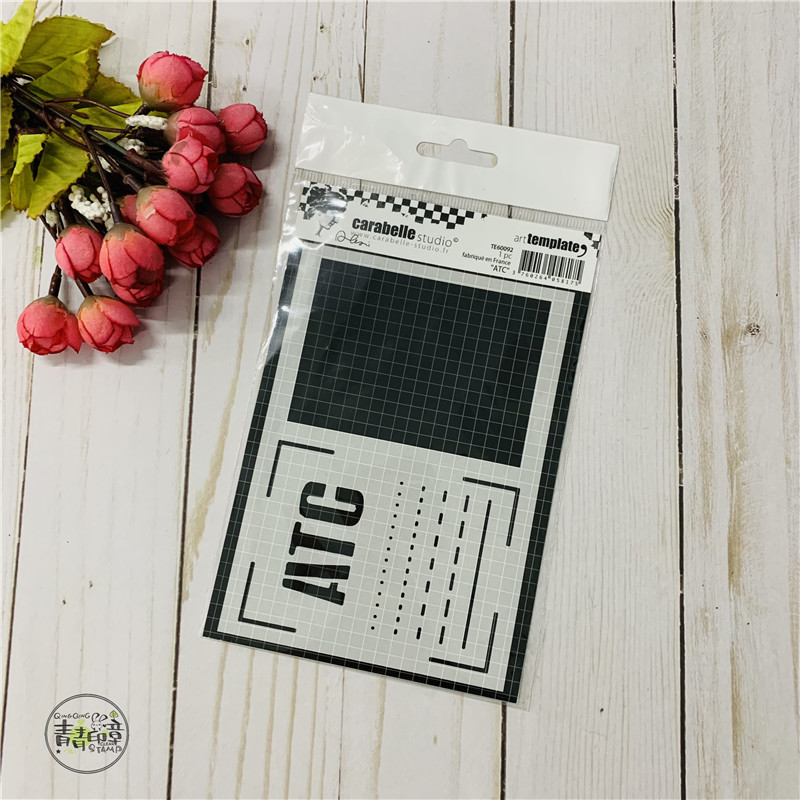 Carabelle Studio 字母和框框 ATC 进口遮蔽板