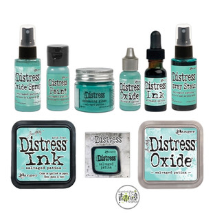 Distress 新色铜绿 Salvaged patina Oxide 进口印台系列