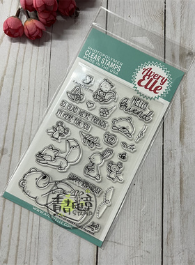 Avery Elle 好朋友 Beary Good Friends 进口透明印章