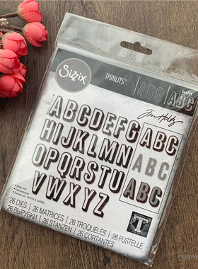Sizzix 26个大写字母 Alphanumeric 进口切模