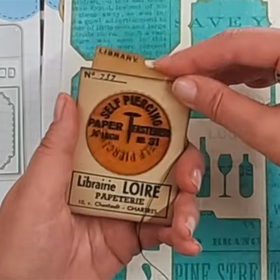 Elizabeth复古书店标签切模印章