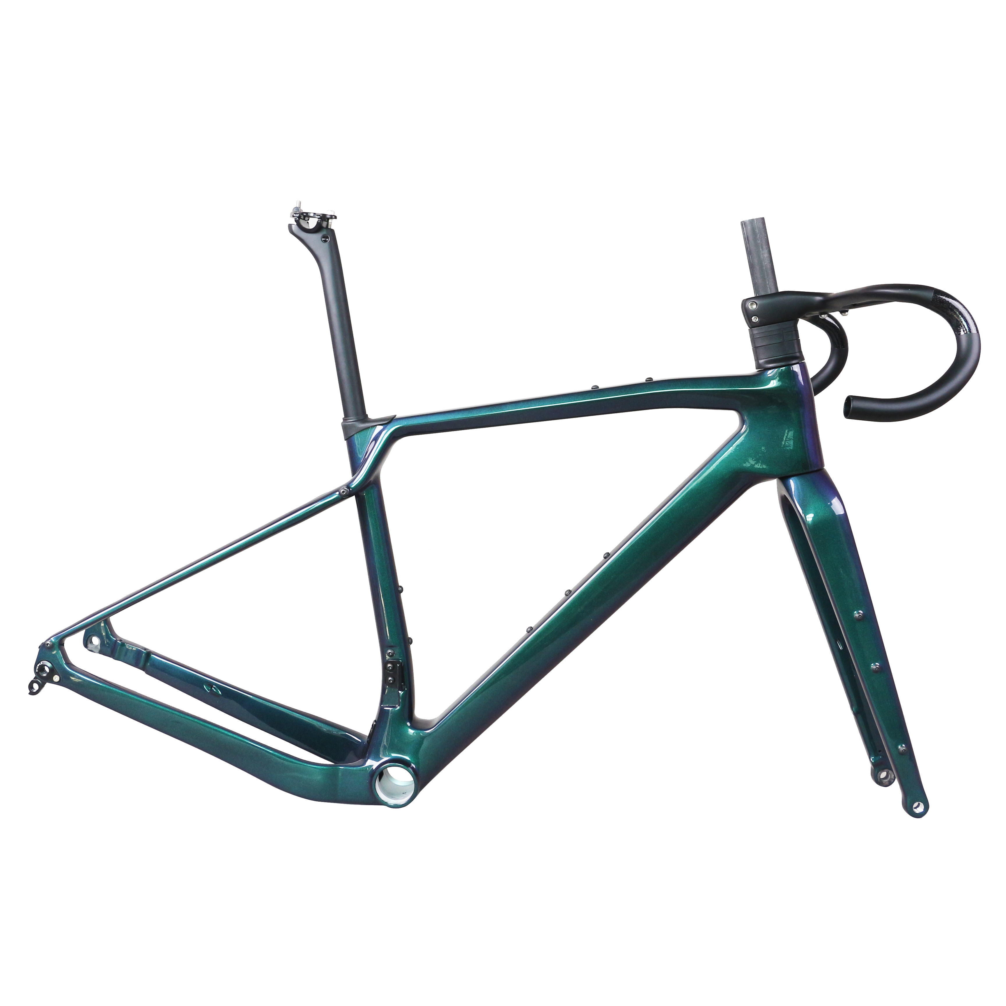 seraph品牌c17变色龙超轻碳纤维碟刹gravel公路越野自行车架