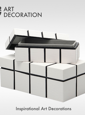 皮革现代简约客厅书房