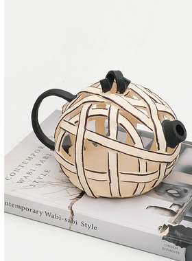 样板间售楼处树脂镂空茶壶茶几酒柜装饰品摆件