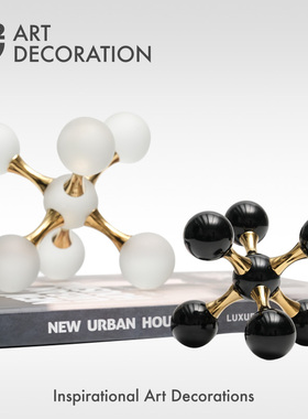 轻奢风书桌浴室家具展厅软装饰品