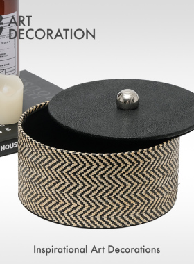 装饰现代样板房卫生间收纳盒轻奢