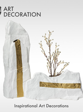 搭配摆件侘寂风客厅书房