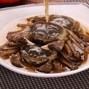 潮汕特产现卤大闸蟹生腌螃蟹酱毛蟹当天卤制个个有膏即食一份6只