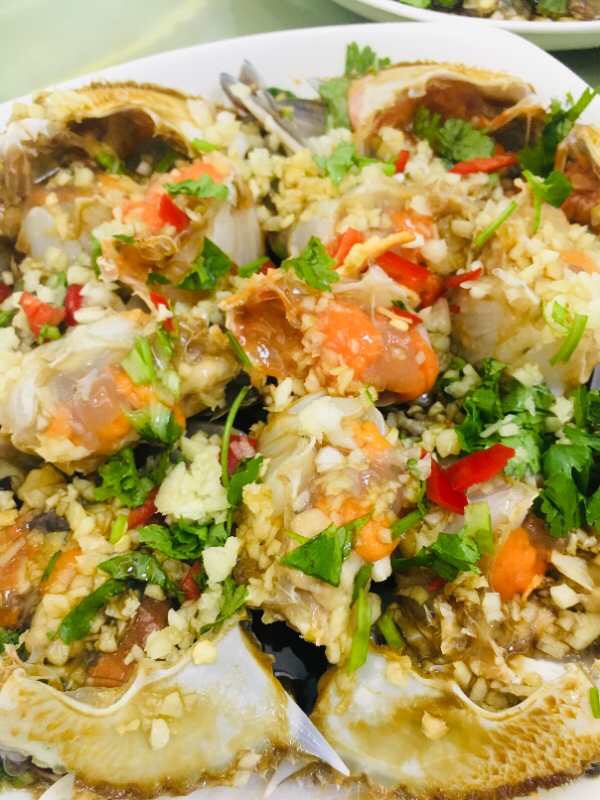 潮汕生腌海鲜新鲜螃蟹梭子蟹三目蟹500g 罐装即食腌制新鲜卤蟹