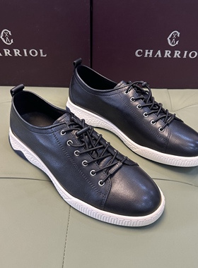 断码40码撤柜品牌高端男士休闲皮鞋头层牛皮软底超轻便百搭X142