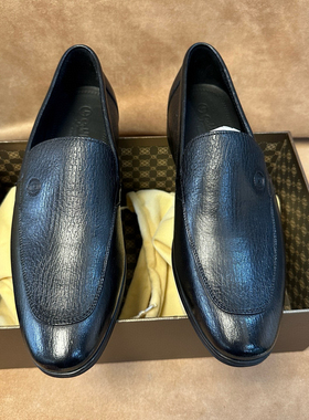 断码40撤柜高端品牌男士一脚蹬休闲皮鞋进口头层羊皮轻软底AC37