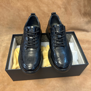 断码40撤柜品牌高端男士休闲运动皮鞋进口头层软牛皮有防伪AD31