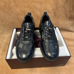 休闲运动鞋 40撤品牌高端男士 进口头层牛皮软底H71 断码