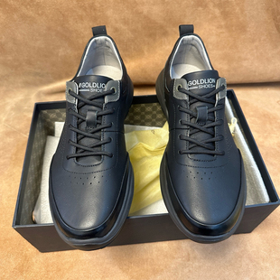 断码4041撤高端品牌男士休闲运动皮鞋进口头层牛皮胎牛皮软底AC40