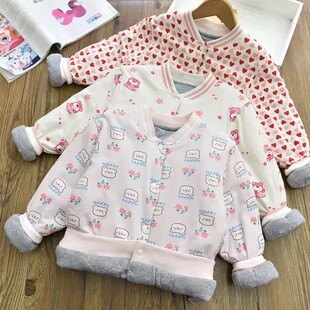 软绵绵校服神器|女童卡通柔软夹棉加厚小棉袄儿童保暖内胆上衣冬