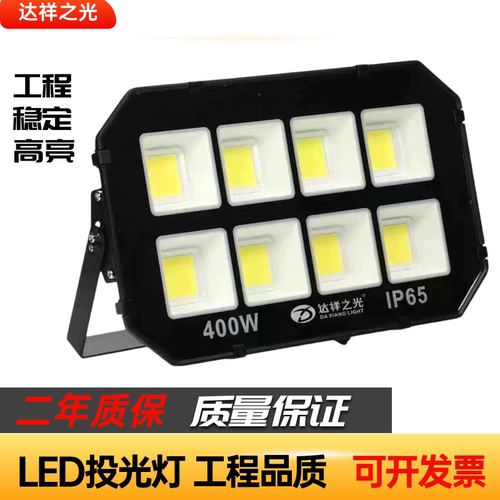 达祥之光led投光灯户外防水防雷照明招牌射灯超亮路灯球场仓库100
