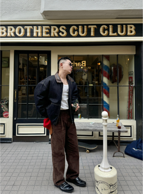 GAHKSTUDIO【美拉德序言】秋冬新款灯芯绒老钱高级感灯芯绒西裤