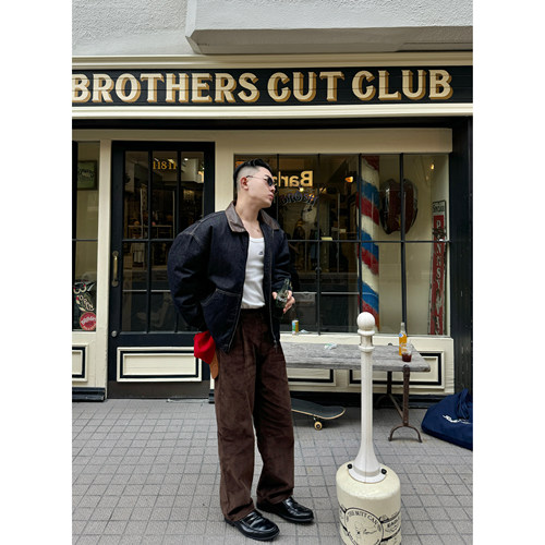 GAHKSTUDIO【美拉德序言】秋冬新款灯芯绒老钱高级感灯芯绒西裤