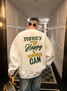 GAHKSTUDIO X MAGADETH 美式复古 抓绒字母卫衣百搭