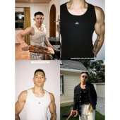 GAHKSTUDIO 长期主义MAGADETH合作款 高品质加厚硬挺螺纹背心