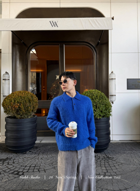 GAHKSTUDIO 蓝色是你最爱的颜色 周兴哲小星星的蓝色毛衣 含羊毛