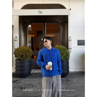 GAHKSTUDIO 蓝色是你最爱的颜色 周兴哲小星星的蓝色毛衣 含羊毛