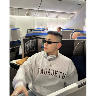 box GAHKSTUDIO logo MAGADETH「纽约限定配色」classic hoodie