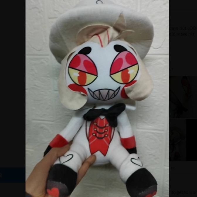 跨境新款 Hazbin Hotel Lucifer plush 地狱客栈路西法 毛绒玩具