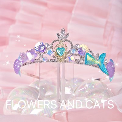 flowersandcats女童粉皇冠可爱