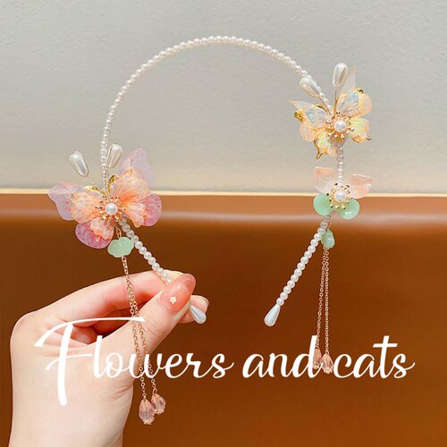 flowersandcats女童古风发箍