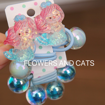 flowersandcats人鱼公主头绳女童