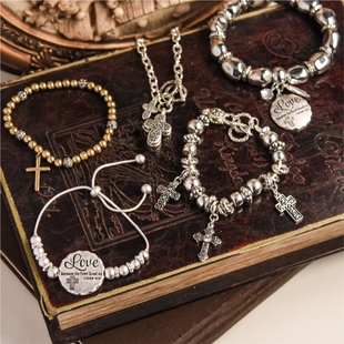 一千顷，都镜净，倒碧峰。十字架手链男款孤品