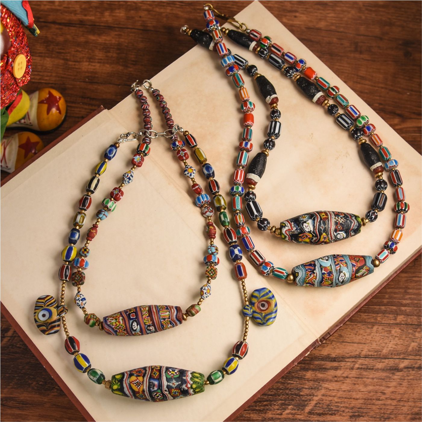 高级感手作原创设计锁骨链琉璃