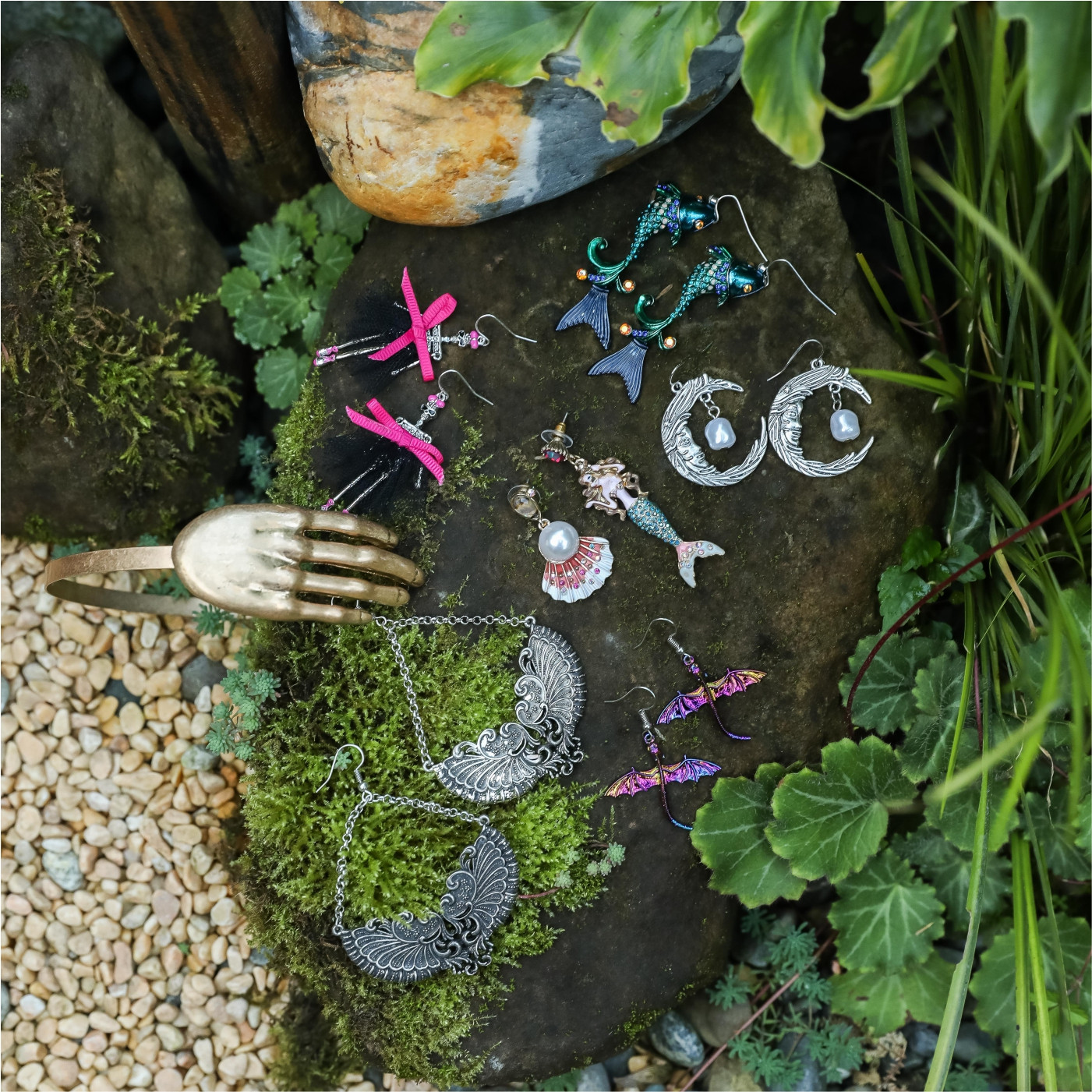 原创设计夹发秀场小众独特耳环