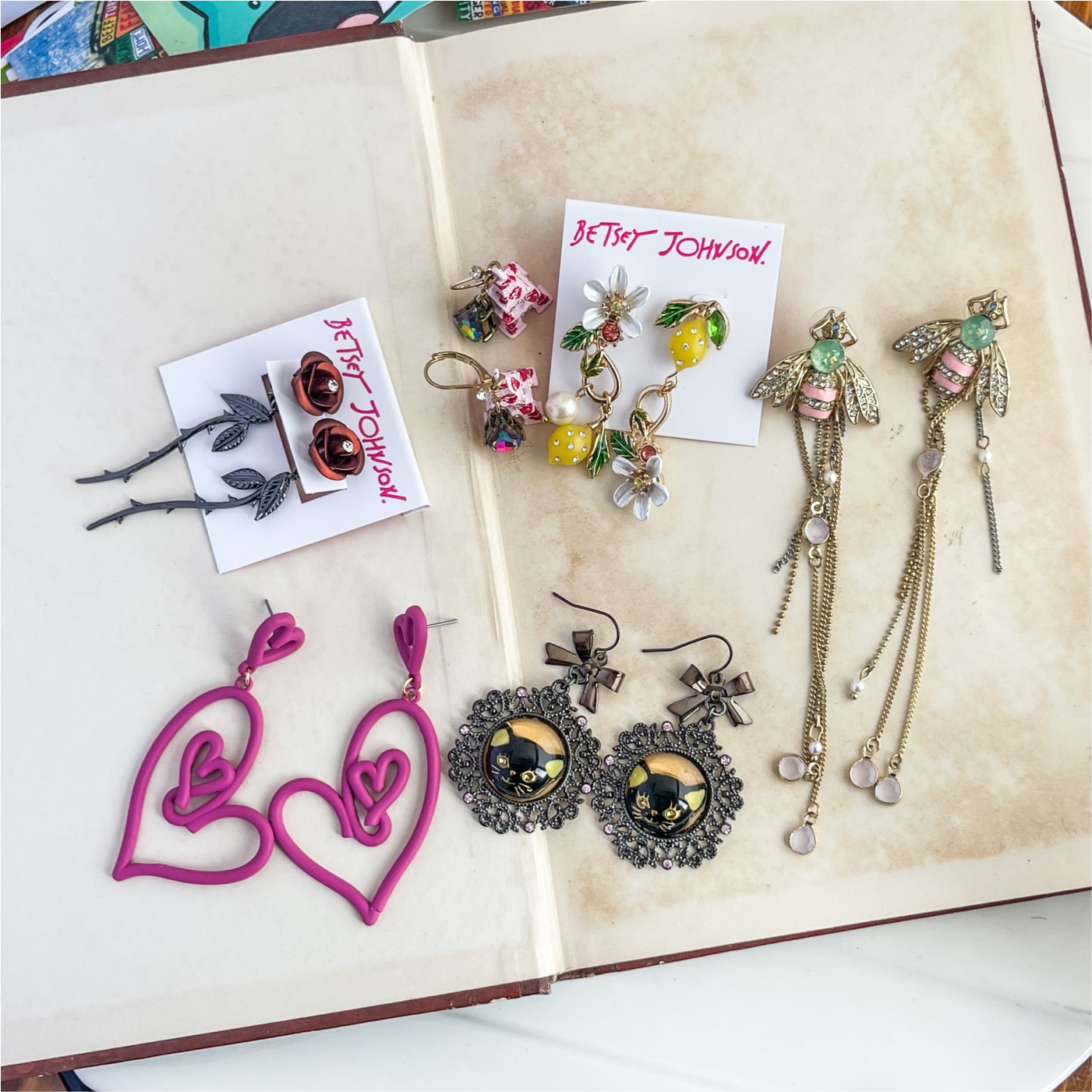 小动物昆虫蜜蜂耳钉耳环耳夹