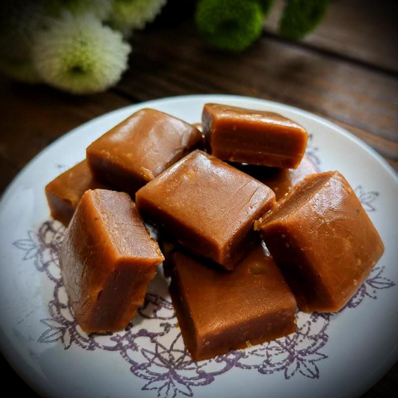 小糖人可食。海盐焦糖小方 纯手工自制无蔗糖无海藻糖
