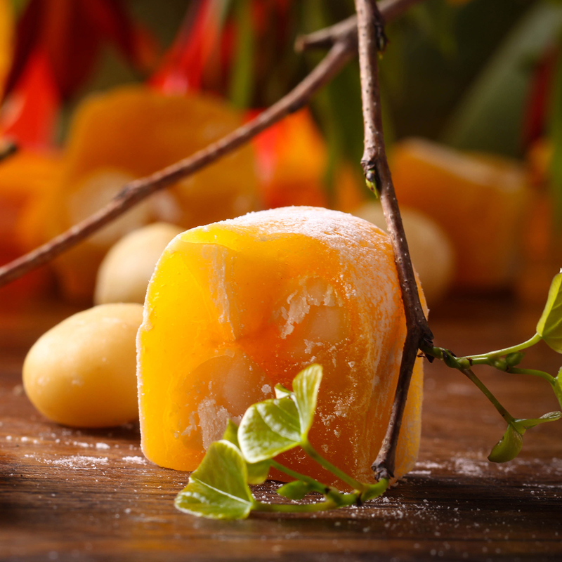 素兮手作。百香果土耳其风味软糖水果软糕 非进口开心果 盒装