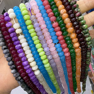 5x8mm切面算盘珠刻面隔珠 手工串珠半成品diy饰品配件材料