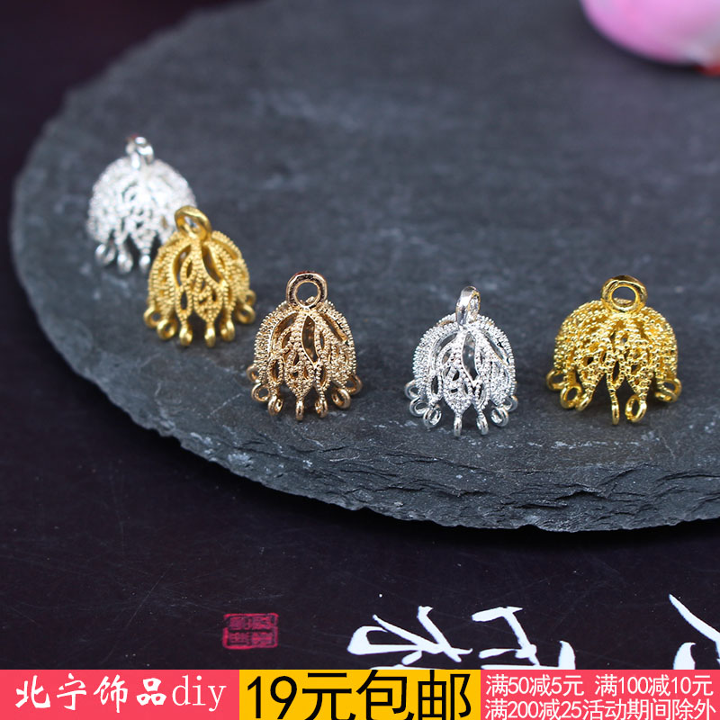 古风纯铜流苏汉服步摇头饰品花帽