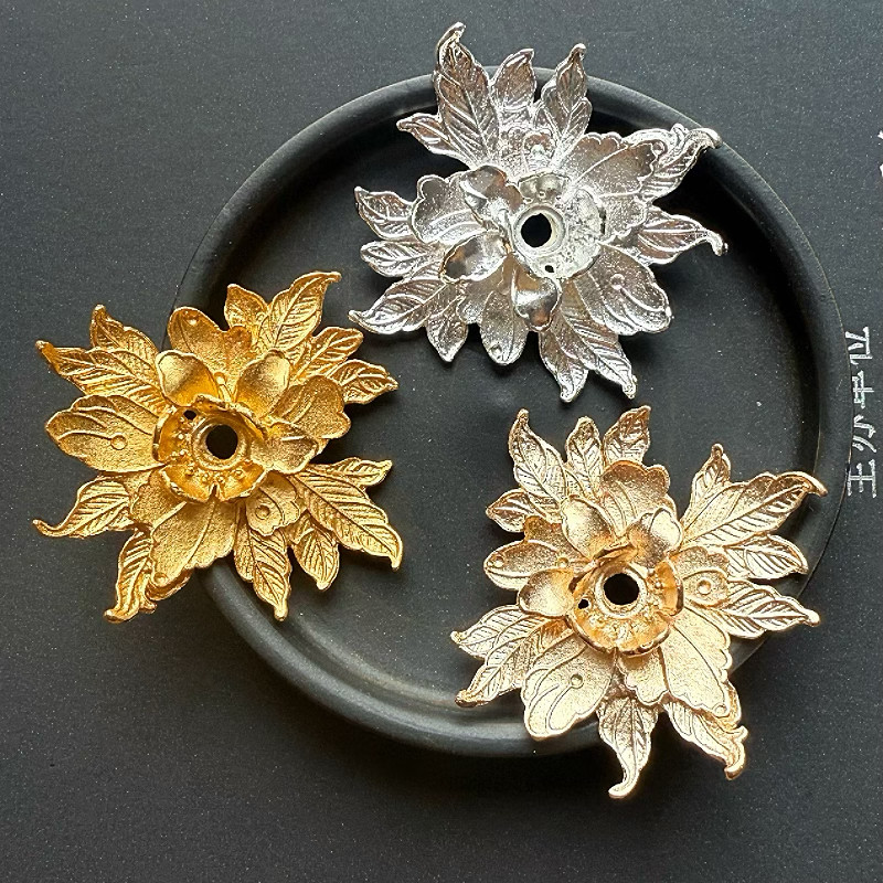 56mm合金保色牡丹花花帽古风发簪发冠发饰配件材料手工饰品,饰品/流行首饰/时尚饰品新,其他DIY饰品配件,淘宝优惠券,粉丝福利购,淘宝优惠卷