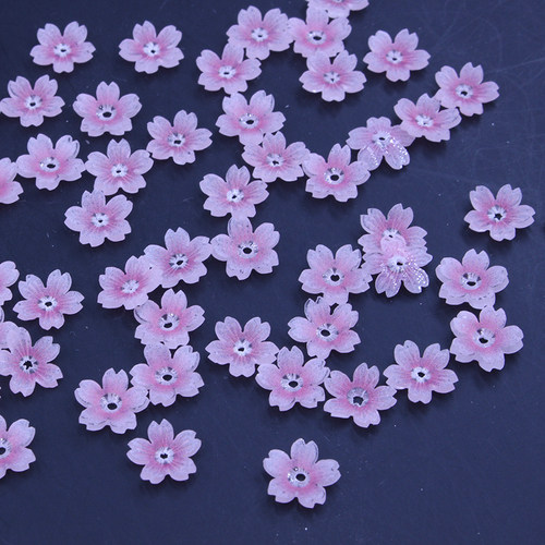 10mm立体樱花高品质醋酸小花材料
