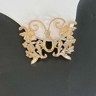 古风合金蝴蝶 diy蝴蝶花片手工团扇发冠主体汉服步摇头饰发簪材料