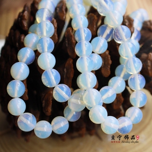 合成蛋白石圆珠 散珠子 手工DIY饰品材料 4-14mm手串手链项链配珠