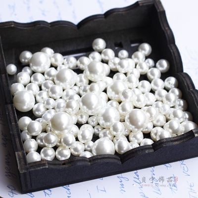 diy天然贝壳白色耳坠散珠