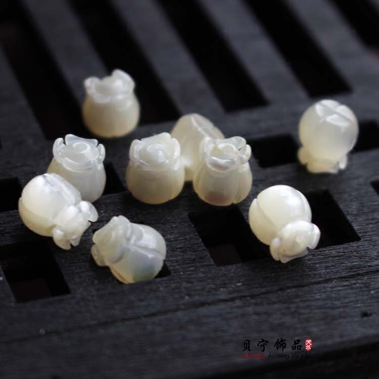diy雕刻串珠马蹄螺材料