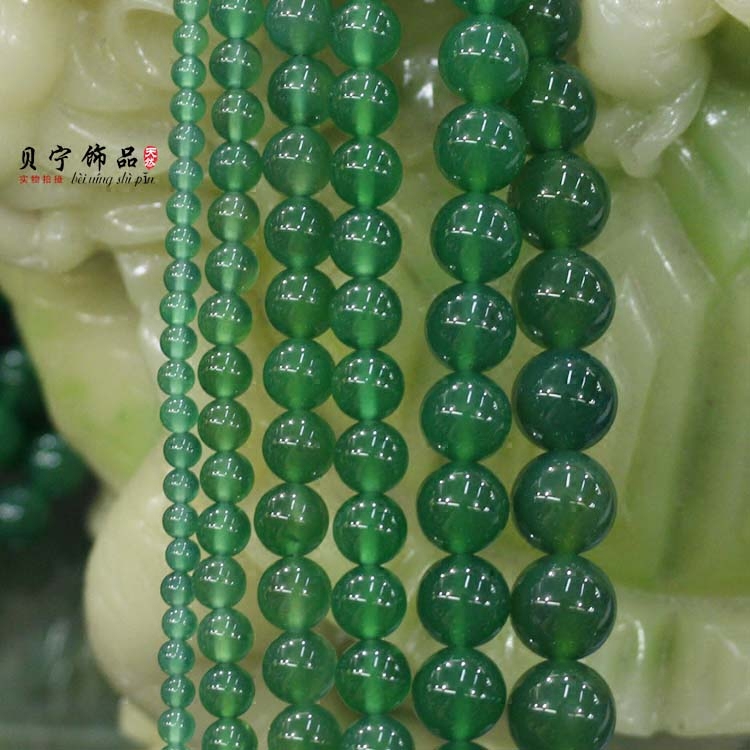 绿玛瑙手串散珠饰品配件