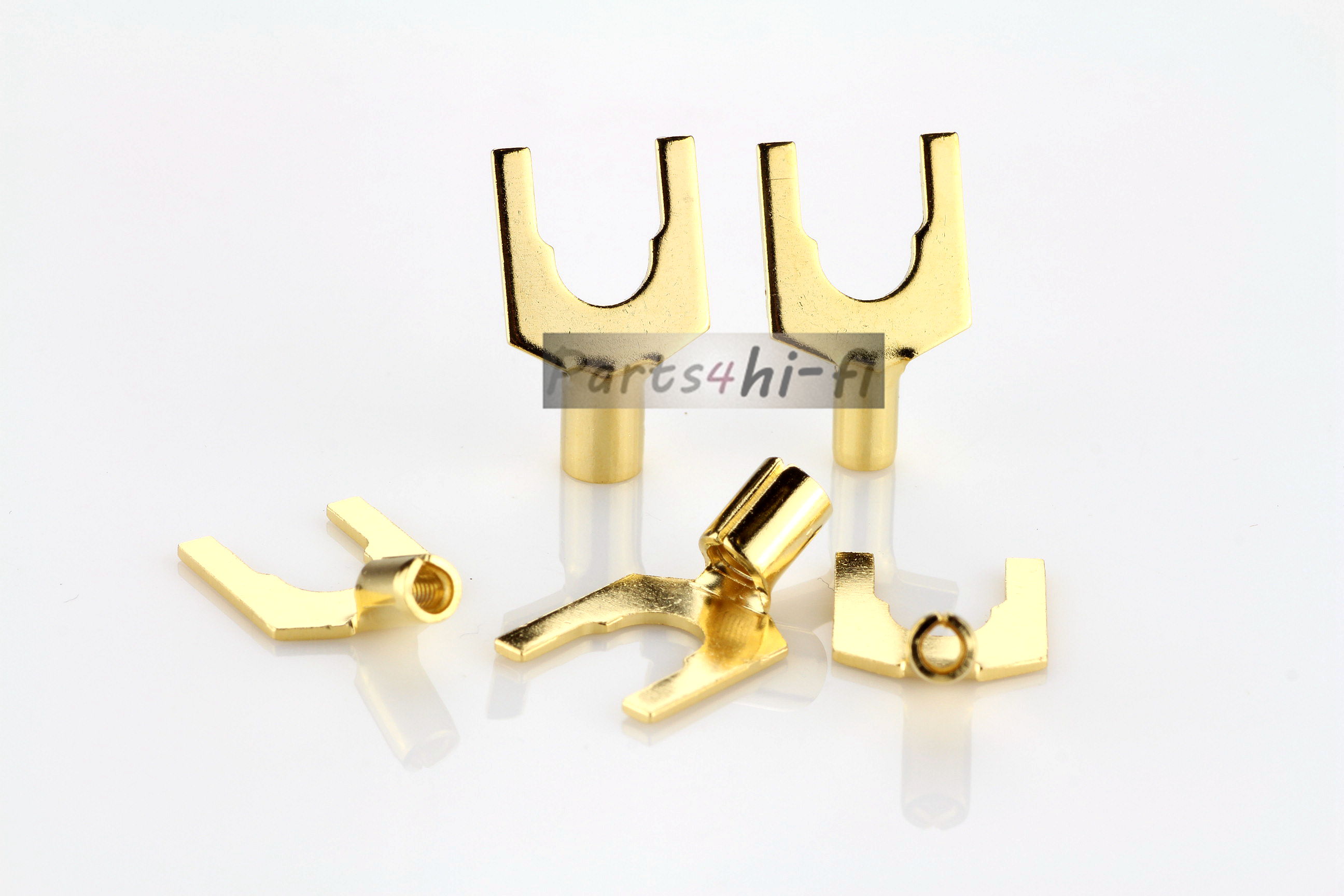 美国无氧铜镀金y型喇叭线端子