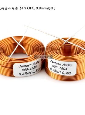 丹麦Jantzen 4N无氧铜分频空心电感 线圈 0.8mm