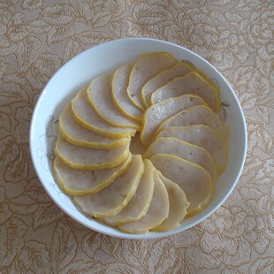 2湖北钟祥特产 农家手工蟠龙菜盘龙菜肉糕剁菜卷切子500克